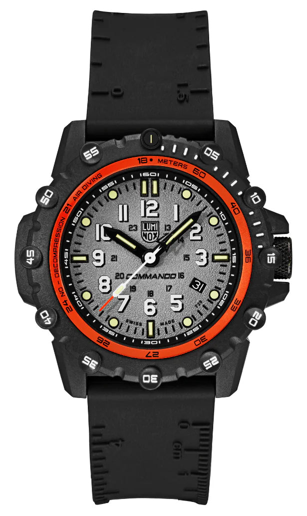 update alt-text with template Watches - Mens-Luminox-XS.3301-24-hour display, 45 - 50 mm, CARBONOX case, Commando Frogman, date, divers, glow in the dark, gray, Luminox, mens, menswatches, new arrivals, round, rpSKU_XL.8881, rpSKU_XL.8895, rpSKU_XS.3254, rpSKU_XS.3502, rpSKU_XS.8902.ECO, rubber, swiss quartz, uni-directional rotating bezel, watches-Watches & Beyond