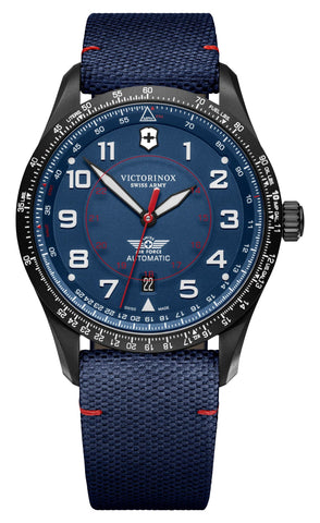 update alt-text with template Watches - Mens-Victorinox Swiss Army-241998-24-hour display, 40 - 45 mm, Airboss, bi-directional rotating bezel, black PVD case, blue, date, fabric, mens, menswatches, new arrivals, round, rpSKU_241886, rpSKU_241887, rpSKU_241888, rpSKU_241973, rpSKU_241974, swiss automatic, tachymeter, Victorinox Swiss Army, watches-Watches & Beyond