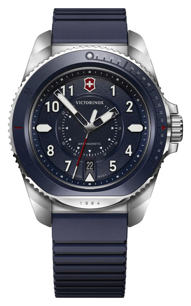 update alt-text with template Watches - Mens-Victorinox Swiss Army-241975-24-hour display, 40 - 45 mm, blue, date, divers, Journey 1884, mens, menswatches, new arrivals, round, rpSKU_241978, rpSKU_241980.1, rpSKU_242009, rpSKU_242012, rpSKU_242013, rubber, stainless steel case, swiss quartz, uni-directional rotating bezel, Victorinox Swiss Army, watches-Watches & Beyond