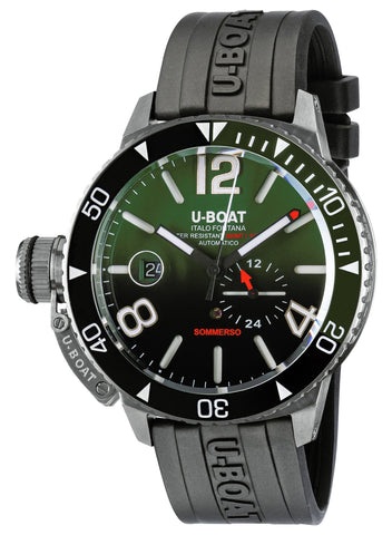 update alt-text with template Watches - Mens-U-Boat-9520-24-hour display, 45 - 50 mm, black, date, day/night indicator, divers, green, mens, menswatches, new arrivals, round, rpSKU_9021, rpSKU_9306, rpSKU_9519, rpSKU_9519/MT, rpSKU_9520/MT, rubber, Sommerso, stainless steel case, swiss automatic, U-Boat, uni-directional rotating bezel, watches-Watches & Beyond