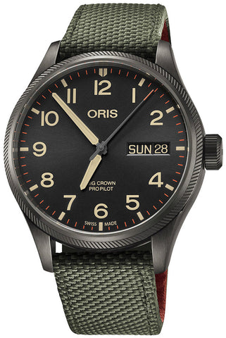 update alt-text with template Watches - Mens-Oris-40 - 45 mm,45 - 50 mm,Big Crown ProPilot,black,date,day,fabric,gray PVD case,mens,menswatches,new arrivals,Oris,round,rpSKU_748 7710 4063-MB,rpSKU_751 7697 4063-MB,rpSKU_752 7698 4063-MB,rpSKU_752 7760 4063-MB,rpSKU_798 7773 4268-FS,special / limited edition,swiss automatic,watches-Watches & Beyond