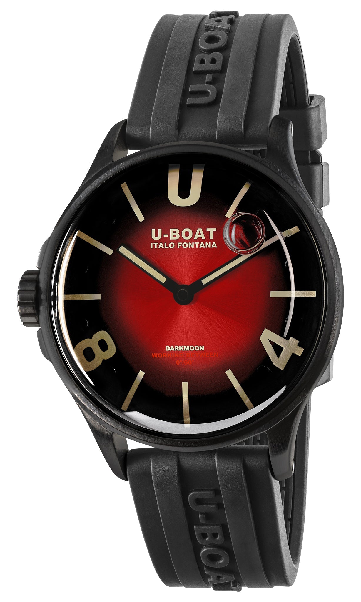 update alt-text with template Watches - Mens-U-Boat-9501-35 - 40 mm, 40 - 45 mm, black PVD case, Darkmoon, mens, menswatches, new arrivals, red, round, rpSKU_9018, rpSKU_9019, rpSKU_9502, rpSKU_9542, rpSKU_9549, rubber, swiss quartz, U-Boat, watches-Watches & Beyond