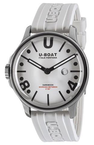 update alt-text with template Watches - Mens-U-Boat-9542-40 - 45 mm, Darkmoon, mens, menswatches, new arrivals, round, rpSKU_9522, rpSKU_9526, rpSKU_9534, rpSKU_9538, rpSKU_9549, silicone band, stainless steel case, swiss quartz, U-Boat, watches, white-Watches & Beyond