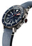 Alpina Seastrong Diver 300 Automatic Titanium PVD Case Blue Leather Strap Blue Dial Interchangeable Blue Rubber Strap Date Mens Watch AL - 525LNN4TV6 - WAB - Shipping Dept.