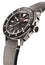 Alpina Seastrong Diver 300 Automatic Titanium PVD Case Grey Leather Strap Grey Dial Interchangeable Black Rubber Strap Date Mens Watch AL - 525LGGW4TV6 - WAB - Shipping Dept.