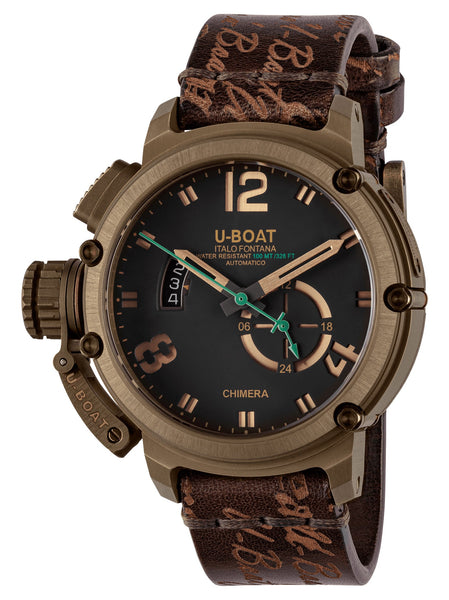 update alt-text with template Watches - Mens-U-Boat-8527-12-hour display, 24-hour display, 45 - 50 mm, bronze case, brown, Chimera, date, day/night indicator, leather, mens, menswatches, new arrivals, round, rpSKU_8890, rpSKU_8891, rpSKU_8893, rpSKU_9007, rpSKU_9015, swiss automatic, U-Boat, watches-Watches & Beyond