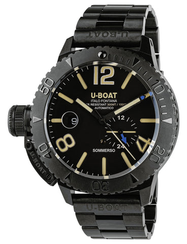 update alt-text with template Watches - Mens-U-Boat-9015/MT-24-hour display, 45 - 50 mm, black, black PVD band, black PVD case, date, day/night indicator, divers, mens, menswatches, new arrivals, round, rpSKU_8486, rpSKU_9007, rpSKU_9014, rpSKU_9306, rpSKU_9520/MT, Sommerso, swiss automatic, U-Boat, uni-directional rotating bezel, watches-Watches & Beyond