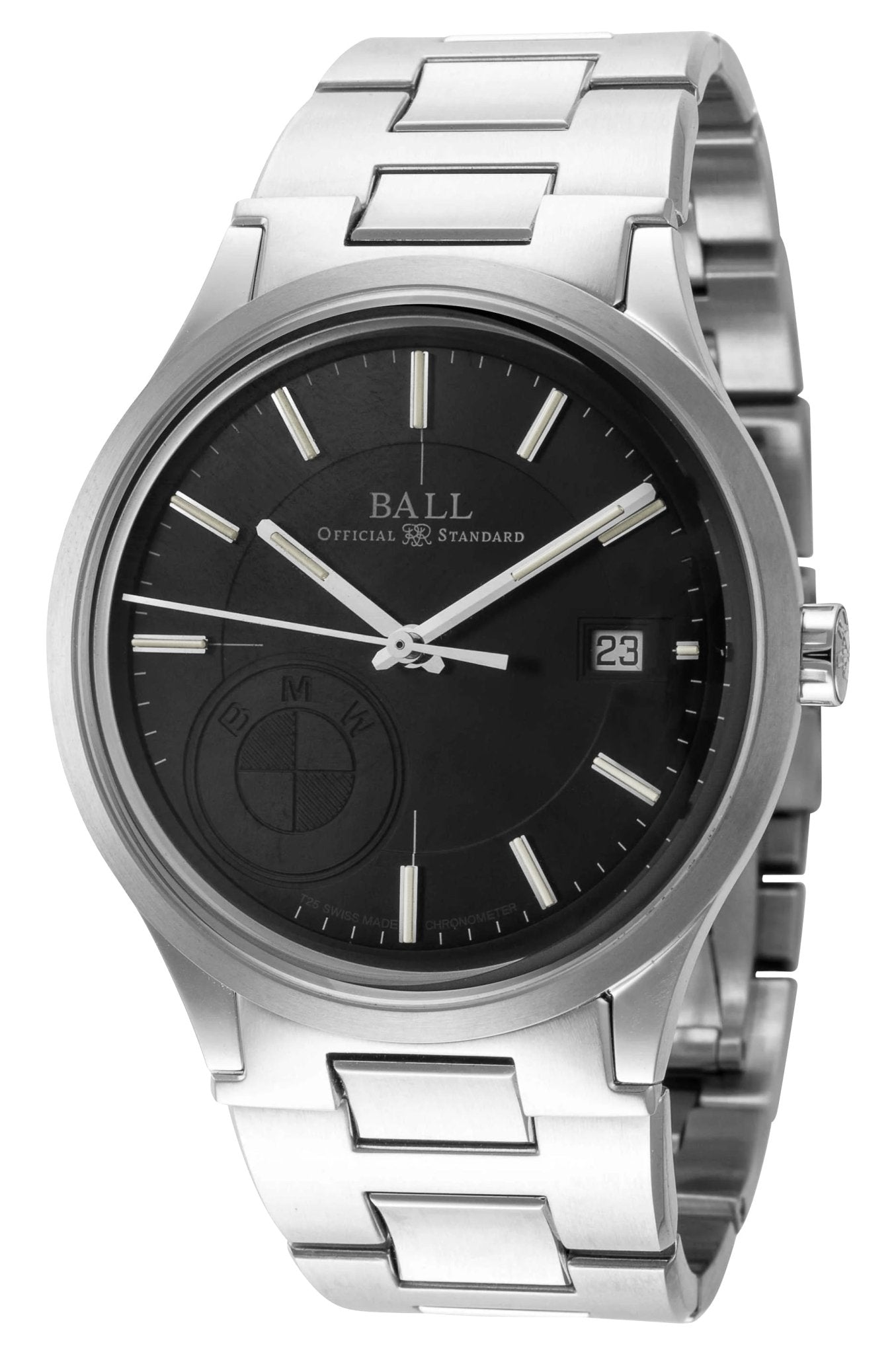 BALL for BMW Classic Automatic COSC Stainless Steel Black Dial Date Mens Watch NM3010D - SCJ - BK - WAB - Shipping Dept.