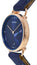 Baume & Mercier Baume Rose Gold PVD Blue Dial Blue Cotton Strap Date Quartz Mens Watch M0A10603 - WAB - Shipping Dept.