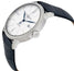 Baume & Mercier Classima Automatic Silver - Tone Dial Blue Leather Strap Date Mens Watch MOA10333 - Watches & Beyond