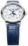 Baume & Mercier Classima Automatic Stainless Steel Mother - Of - Pearl Dial Diamonds Blue Leather Strap Moonphase Date Womens Watch M0A10633 - WAB - Shipping Dept.