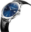 Baume & Mercier Classima Blue Dial Black Leather Strap Date Quartz Mens Watch MOA10324 - WAB - Shipping Dept.