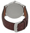 Baume & Mercier Classima Silver - Tone Dial Brown Leather Strap Date Quartz Mens Watch M0A10415 - WAB - Shipping Dept.