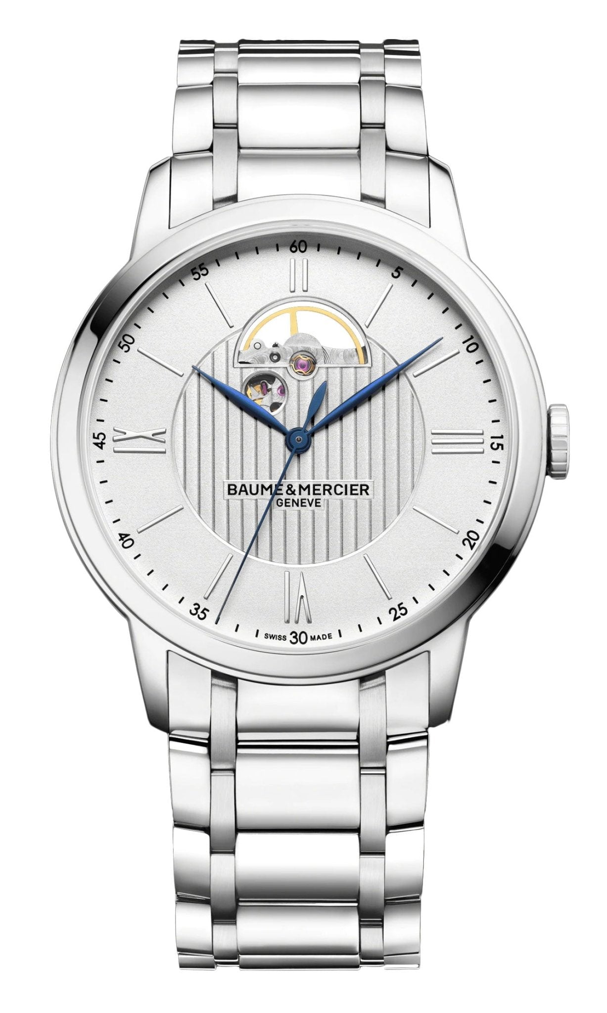 Baume & Mercier Classima Stainless Steel Automatic Silver Dial Mens Watch M0A10525 - WAB - Shipping Dept.