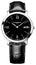 Baume & Mercier Classima Stainless Steel Black Dial Black Leather Strap Date Quartz Mens Watch MOA10098 - WAB - Shipping Dept.