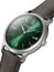 Baume & Mercier Classima Stainless Steel Green Dial Gray Brown Leather Date Quartz Mens Watch M0A10607 - WAB - Shipping Dept.