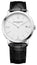 Baume & Mercier Classima Stainless Steel White Dial Black Leather Strap Date Quartz Mens Watch M0A10323 - Watches & Beyond
