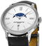 Baume & Mercier Classima White Dial Black Leather Strap Moonphase Date Quartz Mens Watch MOA10219 - WAB - Shipping Dept.