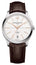 Baume & Mercier Clifton Baumatic Automatic Stainless Steel Silver Dial Brown Leather Strap Date Mens Watch M0A10773 - Watches & Beyond