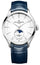 Baume & Mercier Clifton Baumatic Automatic Stainless Steel White Dial Blue Leather Strap Moonphase Date Mens Watch M0A10549 - WAB - Shipping Dept.