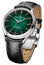 Baume & Mercier Clifton Baumatic COSC Automatic Stainless Steel Green Dial Black Leather Strap Date Mens Watch M0A10592 - WAB - Shipping Dept.