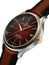 Baume & Mercier Clifton Baumatic COSC Automatic Stainless Steel & Rose Gold Brown Dial Brown Leather Strap Date Mens Watch M0A10713 - Watches & Beyond