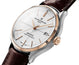 Baume & Mercier Clifton Baumatic COSC Automatic Stainless Steel & Rose Gold White Dial Brown Leather Strap Date Mens Watch M0A10519 - WAB - Shipping Dept.