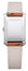 Baume & Mercier Hampton Stainless Steel Silver Dial Brown Leather Strap Quartz Womens Watch M0A10472 - Watches & Beyond