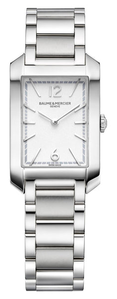 Baume & Mercier Hampton Stainless Steel Silver Dial Quartz Womens Watch M0A10473 - Watches & Beyond