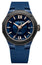 Baume & Mercier Riviera Automatic Blue PVD & Titanium Blue Dial Blue Rubber Strap Date Mens Watch M0A10769 - Watches & Beyond