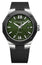 Baume & Mercier Riviera Automatic Stainless Steel & Black ADLC Green Dial Black Rubber Strap Date Mens Watch M0A10763 - Watches & Beyond