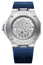 Baume & Mercier Riviera Automatic Stainless Steel Blue Dial Blue Rubber Strap Date Divers Mens Watch M0A10716 - WAB - Shipping Dept.