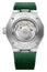 Baume & Mercier Riviera Automatic Stainless Steel Green Dial Green Rubber Strap Date Mens Watch M0A10618 - WAB - Shipping Dept.