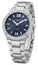 Baume & Mercier Riviera Stainless Steel Blue Dial Diamonds Date Quartz Womens Watch M0A10765 - Watches & Beyond