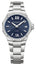 Baume & Mercier Riviera Stainless Steel Blue Dial Diamonds Date Quartz Womens Watch M0A10765 - Watches & Beyond