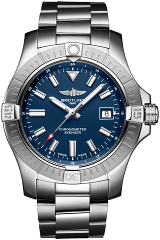 Breitling Avenger Automatic Stainless Steel Blue Dial Date Divers Mens Watch A17318101C1A1 - WAB - Shipping Dept.