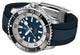 Breitling Superocean Automatic Chronometer Stainless Steel Blue Dial Blue Rubber Strap Divers Mens Watch A17376211C1S1 - WAB - Shipping Dept.