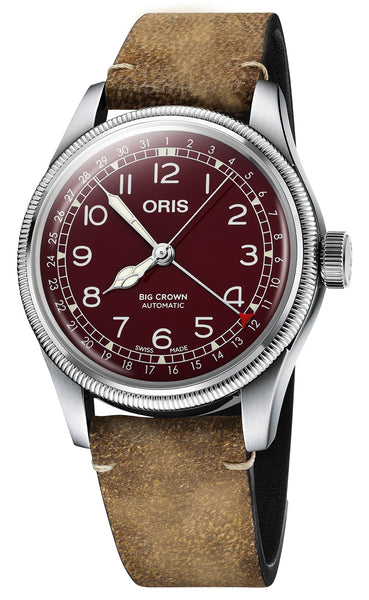 update alt-text with template Watches - Mens-Oris-754 7741 4068-LS-35 - 40 mm, 40 - 45 mm, Big Crown, burgundy, date, leather, mens, menswatches, new arrivals, Oris, red, round, rpSKU_754 7741 3161-Set, rpSKU_754 7741 3166-MB, rpSKU_754 7741 4068-MB, rpSKU_754 7785 4081-Set, rpSKU_755 7742 4053-MB, stainless steel case, swiss automatic, watches-Watches & Beyond