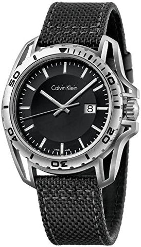 Calvin Klein Earth Black Dial Men's Watch K5Y31TB1 - WAB - Shipping Dept.