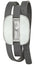 Calvin Klein Treasure Wrap Around Gray Cloth Leather Silver Dial Quartz Womens Watch K2E23620 - WAB - Shipping Dept.