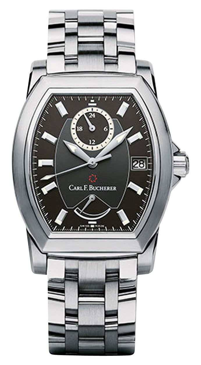 Carl F. Bucherer Patravi T - 24 Automatic GMT Stainless Steel Gray Dial Date Power Reserve Mens Watch 00.10612.08.33.21 - WAB - Shipping Dept.