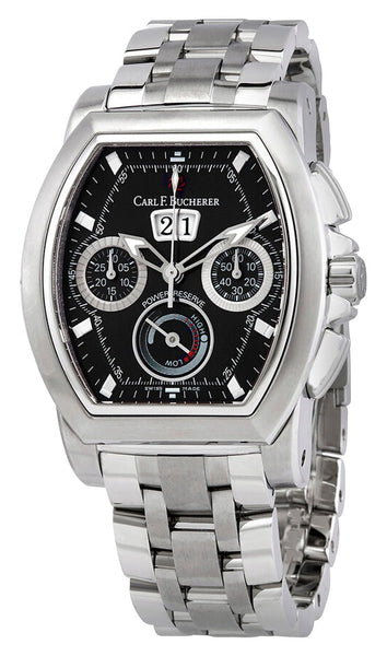 Carl F. Bucherer Patravi T - Graph Automatic Chronograph Stainless Steel Black Dial Date Power Reserve Mens Watch 00.10615.08.33.21 - WAB - Shipping Dept.