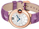 Cartier Ballon Bleu Automatic 18K Rose Gold Silver - Tone Dial Diamonds Purple Leather Strap Womens Watch WE902063 - WAB - Shipping Dept.