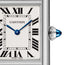 Cartier Tank Must Small Stainless Steel Silver Dial Black Leather Strap Quartz Womens Watch WSTA0135 - Watches & Beyond