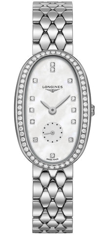 update alt-text with template Watches - Womens-Longines-L23070876-35 - 40 mm, black, diamonds / gems, Longines, new arrivals, oval, rpSKU_L23060876, rpSKU_L23070576, rpSKU_L45150876, rpSKU_L47410996, rpSKU_L48090876, seconds sub-dial, stainless steel band, stainless steel case, swiss quartz, Symphonette, watches, womens, womenswatches-Watches & Beyond