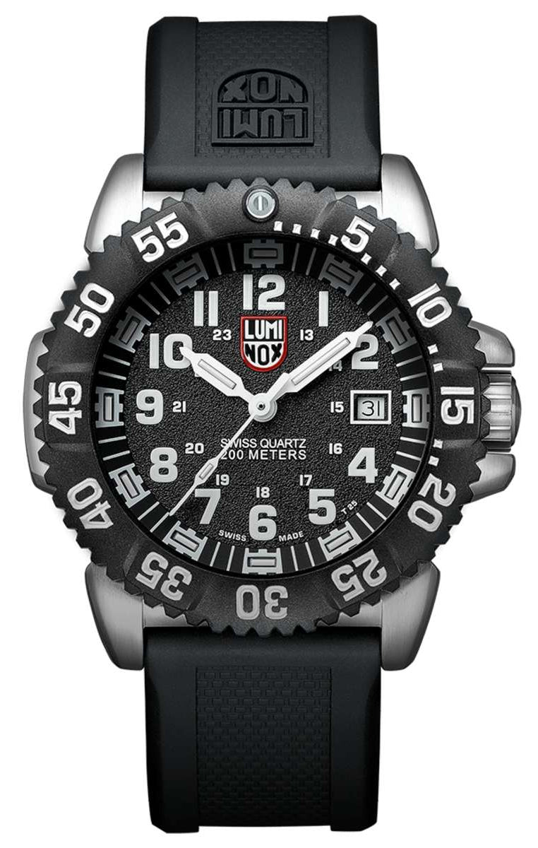 update alt-text with template Watches - Mens-Luminox-XS.3151.NV.F-24-hour display, 40 - 45 mm, black, date, divers, glow in the dark, Luminox, mens, menswatches, Navy SEAL, new arrivals, round, rpSKU_XS.3053.F, rpSKU_XS.3057.WO, rpSKU_XS.3059.SEF, rpSKU_XS.3505.SC, rpSKU_XS.3509.SC, rubber, stainless steel case, swiss quartz, uni-directional rotating bezel, watches-Watches & Beyond