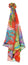 Chopard Animal World Coral/Turquoise Organic Silk Chiffon Womens Stole/Scarf 95005 - 0473 - Watches & Beyond