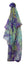 Chopard Animal World Purple/Green Organic Silk Chiffon Womens Stole/Scarf 95005 - 0470 - Watches & Beyond