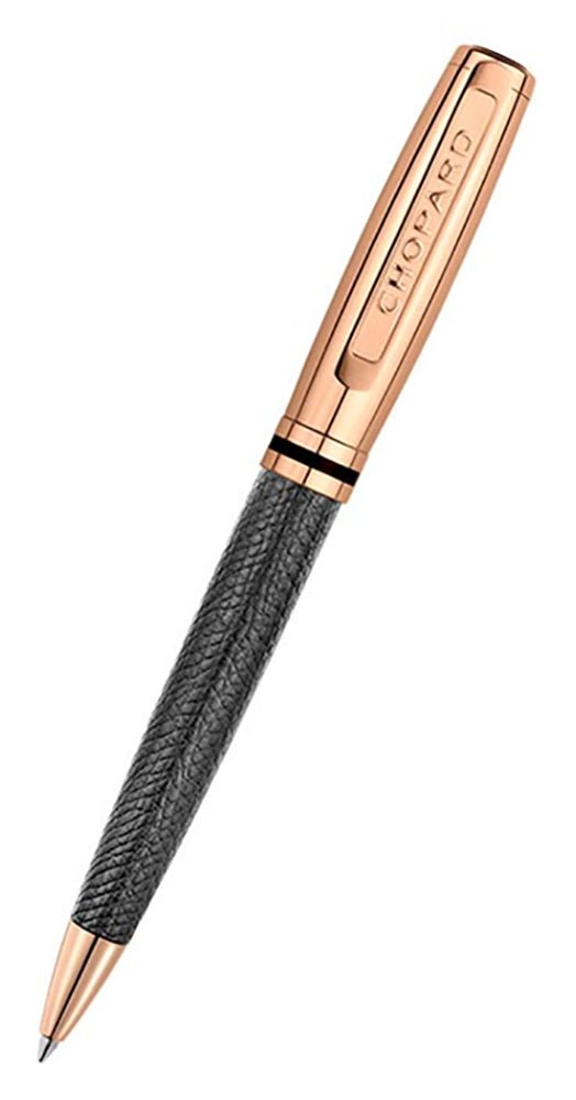 Chopard Brescia Black Leather Rose Gold - Plated Metal Ballpoint Pen 95013 - 0388 - WAB - Shipping Dept.