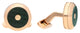 Chopard Classic Racing Rose Gold PVD Steel & Green Carbon Fiber Mens Cufflinks 95014 - 0072 - Watches & Beyond